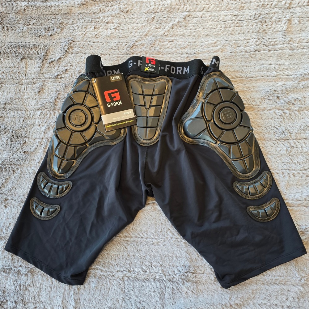 G-Form Pro-X Compression Shorts Black Padded Impact Protection Mens Large New